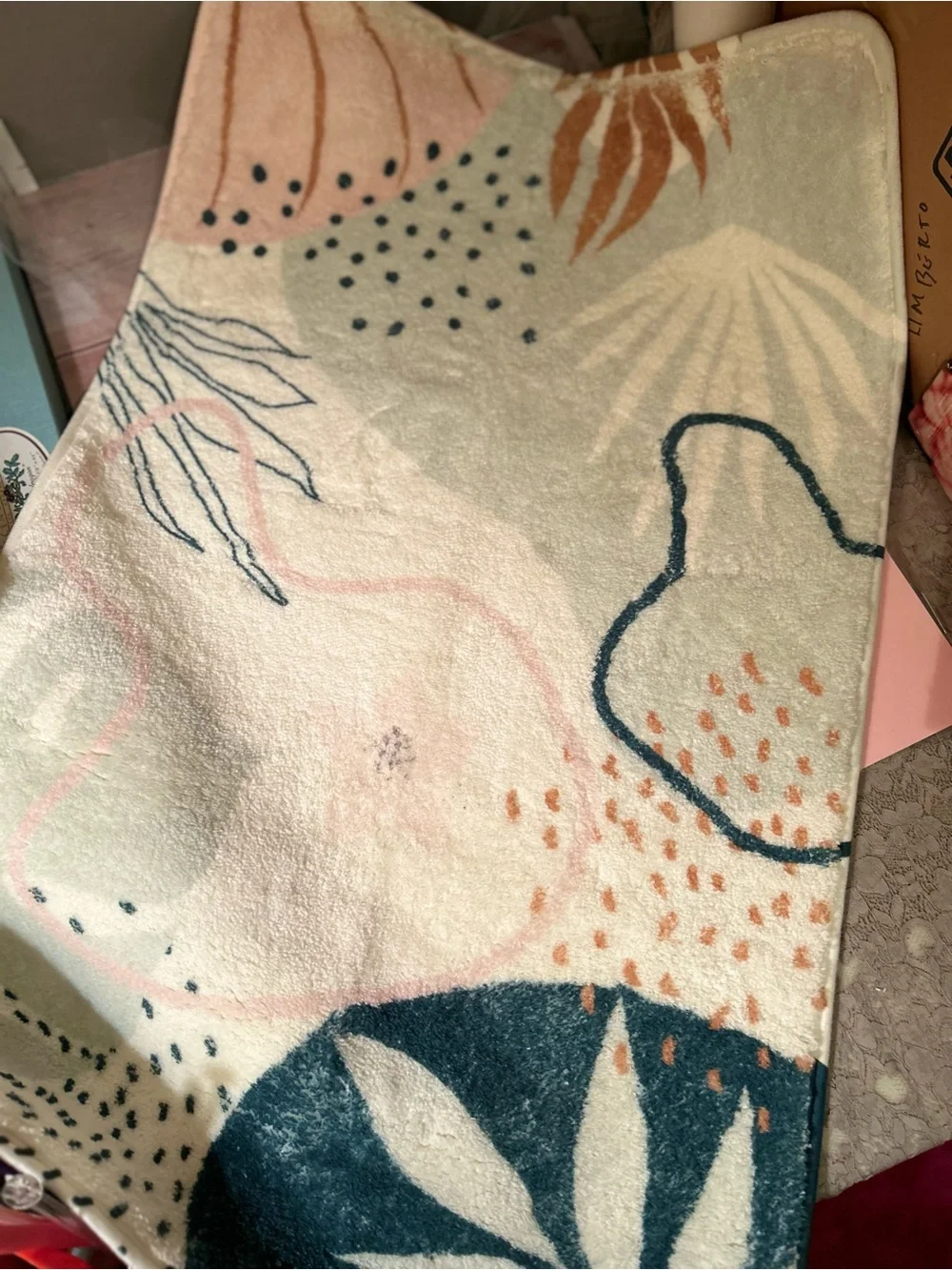 Botanical Arch Shower Curtain, Bathroom Rug and Hand Towel-new